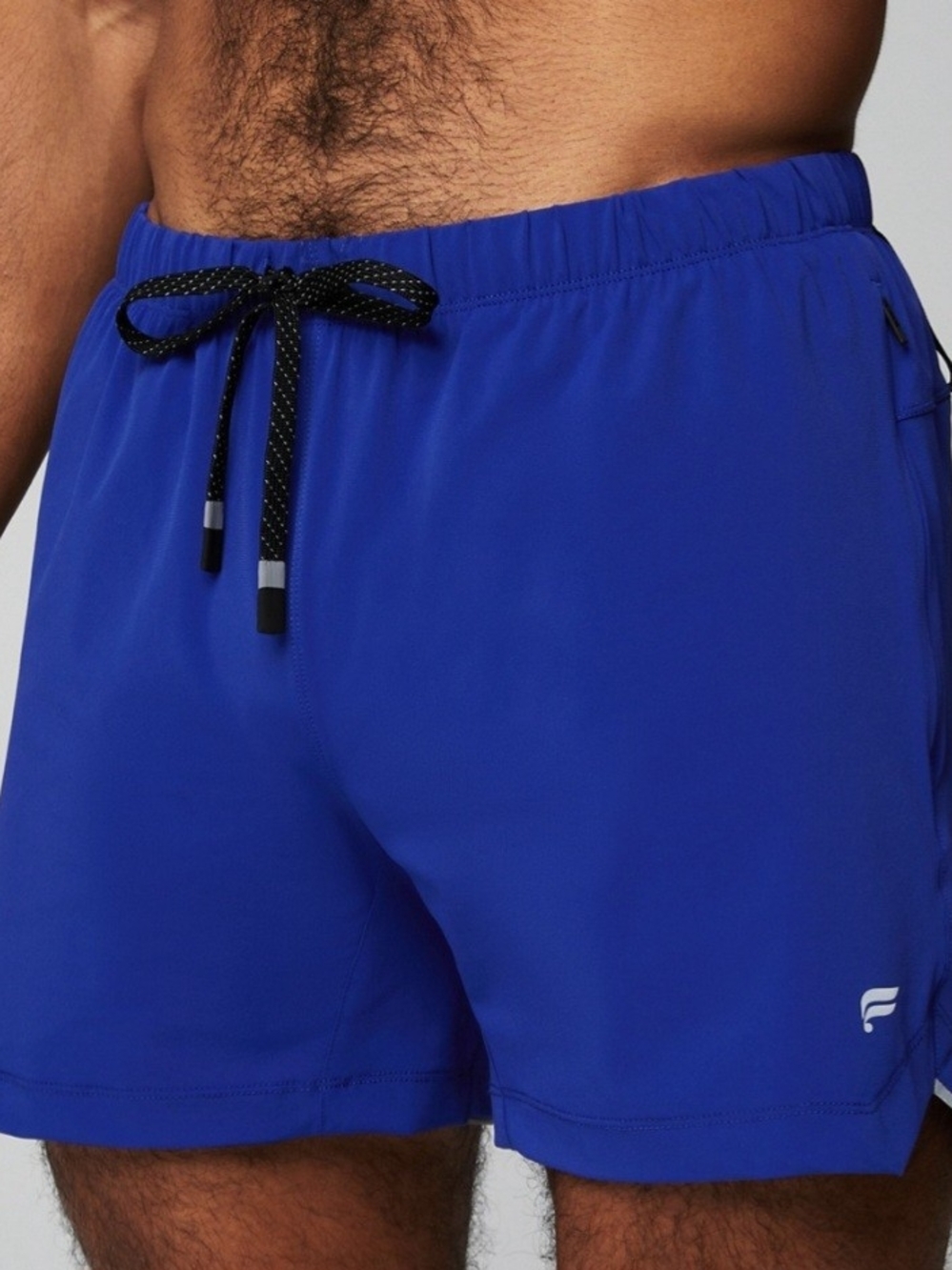 Fabletics Royal Blue Athletic 5" Shorts with Black Drawstring